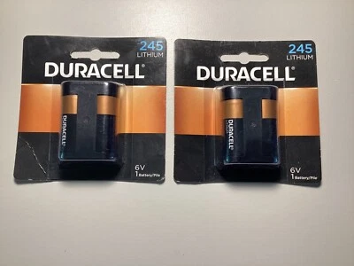 Cámara digital Duracell Litio 245 6 V 1,4 Ah Batería no recargable 2 paquetes Foto 1 de 2