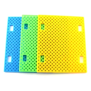 Plastic Plate Sheet With Hole 7590 Building Model Connector Green Yellow Blue - Picture 1 of 6