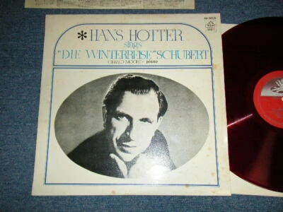 HANS HOTTER GERALD MOORE Japan RED WAX LP SINGS DIE WINTERREISE SCHUBERT - Image 1 of 4
