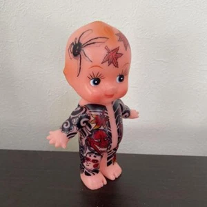 Kewpie Doll with Japanese Tattoo Irezumi Style 15cm Soft Vinyl Art Figure - Picture 1 of 6