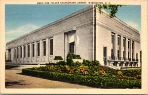 Postcard The Folger Shakespeare Library Washington DC - Picture 1 of 2