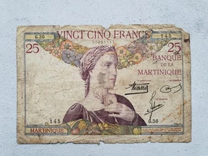 Martinique 25 francs 1930 very rare banknote - Picture 1 of 2