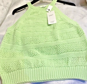 Super M&S Girls Cotton Blend Stylish Top in Lime age 14-15yrs 87-91cms BNWT - Picture 1 of 11