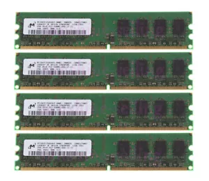 Micron 8GB 4PCS 2GB 2Rx8 PC2-6400 DDR2 800MHZ 240PIN CL6 DIMM Desktop Memory RAM - Picture 1 of 7