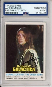 1978 Topps Battlestar Galactica #23 Jane Seymour SIGNED AUTOGRAH PSA DNA COA - Picture 1 of 2