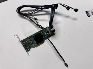 IBM 9207-8I 8-Port 6Gbps PCI-e IT MODE LSI 9207-8I +2*SFF RMS36-3431 SATA Cable - Picture 1 of 7