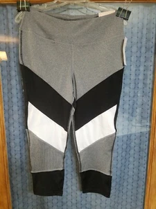 Neu mit Etikett BCBGeneration Damen-Capri schwarz weiß grau Größe Large UVP 48 $ - Bild 1 von 6