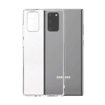 适用于三星 Galaxy Note 20 混合橡胶硅胶 TPU 保护膜 透明外壳 保护套 — 第 1/4 张图片