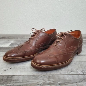 John McHale maßgefertigter eleganter Langflügel-Kanonenbootschuh 11,5 A Saks - Bild 1 von 23