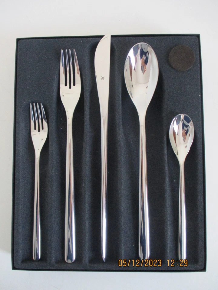 WMF TAIKA BESTECK 5-TEILIG, EDELSTAHL POLIERT, MESSER MIT SÄGESCHLIFF - Bild 1 von 1