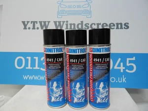 DINITROL 4941 UNDERBODY CHASSIS RUST PROOF BLACK WAX 500ml Aerosol x 3 (DIN-CAR) - Picture 1 of 1