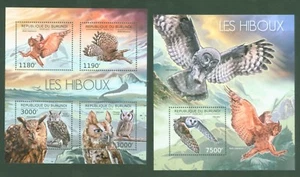 Burundi 2012 - Búhos Uhu Kauz Owls Hiboux - Búho velo búho chirriante Chouette ** - Imagen 1 de 2