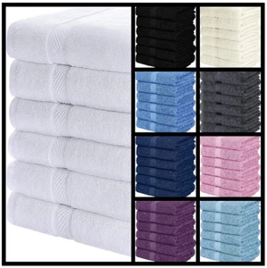 100% Premium Egyptian Cotton Bath Towels Soft Hotel Quality Towels Sheet 500 GSM - Picture 1 of 21