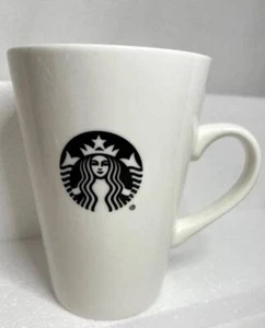 Taza de café Starbucks Coffee 2015 alta blanca sirena logotipo negro taza de café de cerámica 16 oz - Imagen 1 de 6