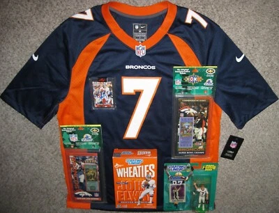 John Elway Leaf Pro Set Buyback Auto, Nike Game Jersey, SLU paquete de 2, SB Tix Foto 1 de 4