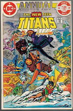 New Teen Titans Annual 1  Blackfire!  1982 Very Fine DC Comic  Omega Men!