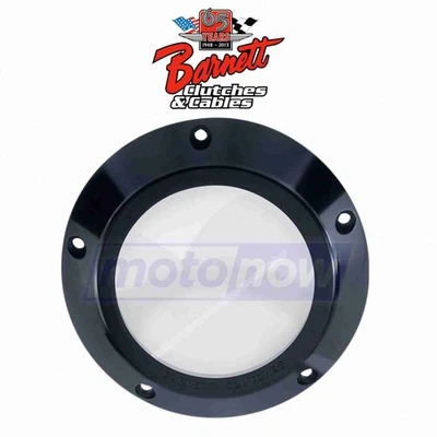 Barnett Clear Derby Cover for 2004-2006 Harley Davidson FLHRSI Road King ob Foto 1 de 4