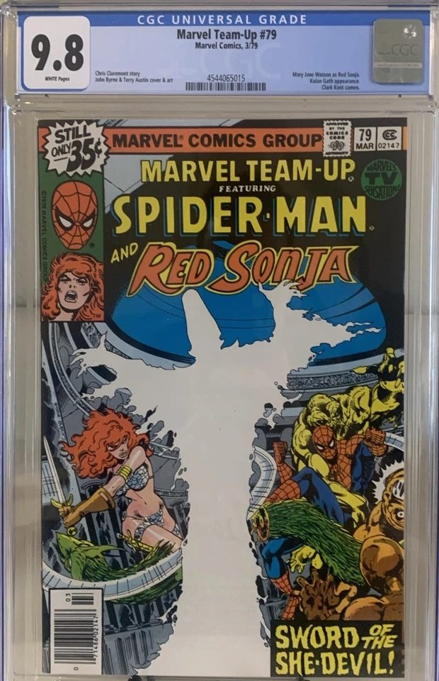 Spider-Man Marvel Team-up #79 CGC 9,8 casi nuevo/como nuevo 1979 como nuevo rojo Sonja increíble Foto 1 de 1
