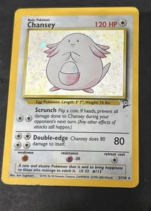 Pokemon Base Set Ilimitado Holo Raro Chancey Holo Raro 3/130 1999 - Imagen 1 de 6