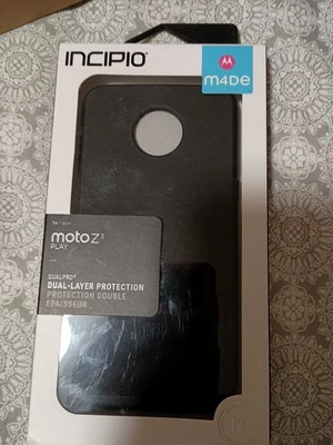 NOVA Capa de Proteção Incipio DualPro Moto Z3 Play Dupla Camada Preta  - Imagem 1 de 4