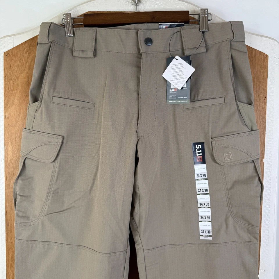 Pantalones tácticos 5.11 para hombre 34x30 Stryke Flex Tec carga utilitaria ropa de trabajo nuevos con etiquetas 1 Foto 1 de 4