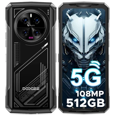 DOOGEE V40 5G Network Rugged Smartphone 32GB+512GB 8680mAh Android 14 Phone NFC