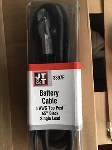 CABLE DE BATERÍA NEGATIVO NEGRO 65"" POSTE SUPERIOR 4 AWG CON PLOMO - Imagen 1 de 2