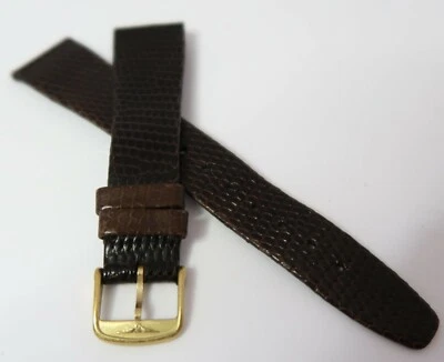 LONGINES, 19mm, Cónico, Años 60,Austriaco "Lagarto Genuino" CORREA DE RELOJ PARA HOMBRES, B19-29 Foto 1 de 4