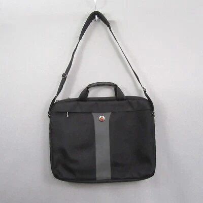Wenger Swiss Army Laptop Bag Messenger Briefcase Shoulder Strap Padded Black - Image 1 of 4