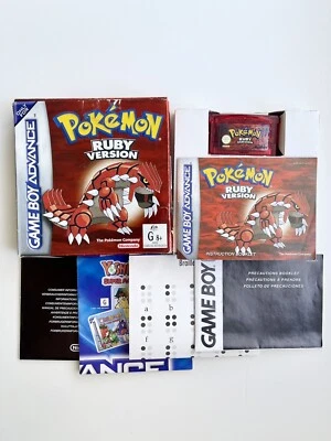 🔥COMPLETE & MINTY 🔥 POKEMON RUBY VERSION NINTENDO GBA CIB AUS PAL - Image 1 of 4