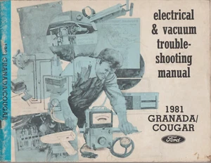 1981 Ford Granada Mercury Cougar Electrical & Vacuum Trouble Shooting Manual - Picture 1 of 2