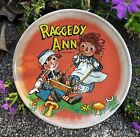 Vintage Raggedy Ann & Andy Toy Metal Plate/Saucer J. Cruelle Co. 1959