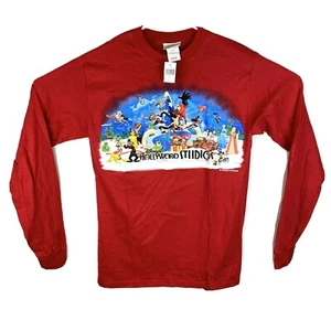 Disney World Hollywood Studios Christmas Holiday Mickey Long Sleeve S Shirt NWT - Picture 1 of 5