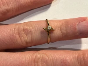 Schmuck schöner vergoldeter Ring Größe 56 (L42) - Bild 1 von 5