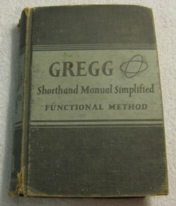 Gregg Shorthand Manual Simplified Functional Method 1950 Hardback - Picture 1 of 5