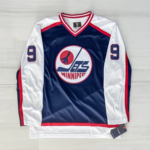Bobby Hull Winnipeg Jets Fanatics Vintage NHL Hockey Jersey NEW Large Cover