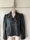 CHICO'S Faux Leather Cropped Moto Jacket- Black- NEW- Chico's SZ 1.5 (10)
