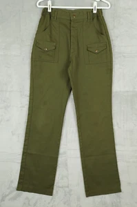 VTG Boy Scouts Pants Youth Sz 26 BSA Uniform Cargo Utility Waist Union USA Made - Picture 1 of 10