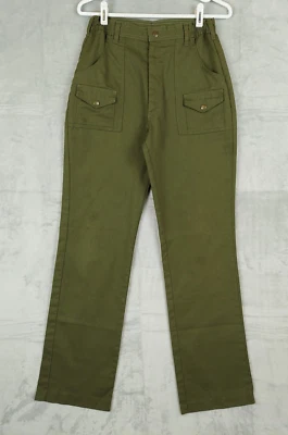 VTG Boy Scouts Pants Youth Sz 26 BSA Uniform Cargo Utility Waist Union USA Made - Image 1 of 4