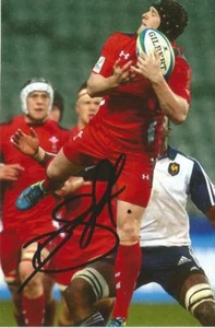 WALES & DRAGONS RUGBY UNION: DAFYDD HOWELLS SIGNED 6x4 ACTION PHOTO+COA - Picture 1 of 1