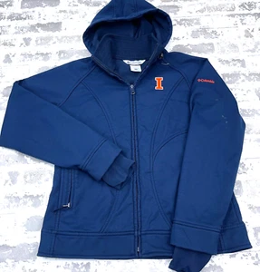 Illinois Fighting Illni Jacket Women Large Soft Shell Fleece Lined Columbia * - Picture 1 of 17