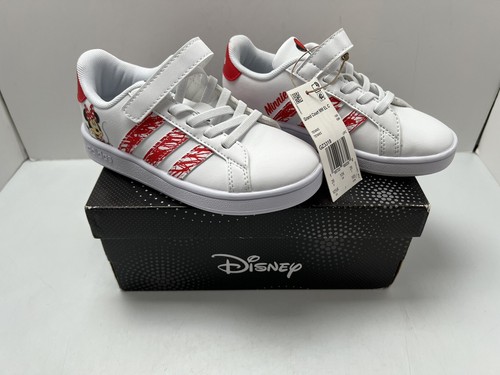 Scarpe Adidas Disney bambino taglia 10 5K Grand Court MM EL C Minnie Mo GZ3318