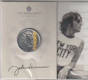 Royal Mint John Lennon Digital Coloured Fifty Pence Limited Edition - Bild 1 von 2