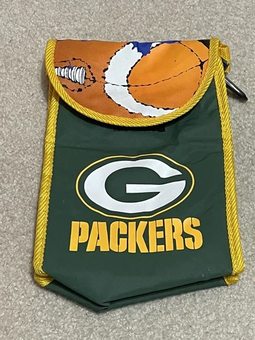Green Bay Packers Football Mini Portable Pop Beer Lunch Cooler New Cover