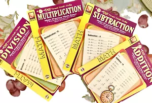EASY TIMED MATH DRILLS: 4 REPRODUCIBLE ACTIVITY BOOKS +AWARD CERTIFICATES 32p EA - Picture 1 of 19