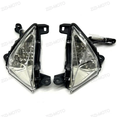 Luz LED delantera transparente para Kawasaki Ninja ZX6R ZX10R ZX14 Z750 Z1000 Foto 1 de 4