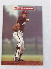 1989 Philadelphia Phillies Team Issue TastyKake Photo Card-Larry McWilliams