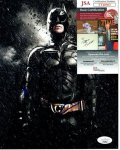 CHRISTIAN BALE signed autographed THE DARK KNIGHT BATMAN 8x10 photo JSA - Picture 1 of 2