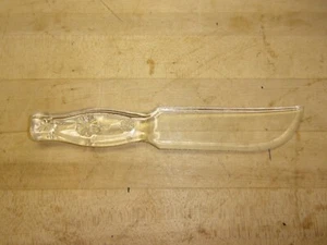 Antique Clear Glass Cake & Pie Knife Crystal-O-Lite 8.5" USA. Long FREE SHIPPING - Picture 1 of 17