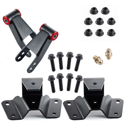 for Ford F150 F100 1973-1996 4" Drop Kit Leveling Lowering Shackles Hangers NEW - Изображение 1 из 4